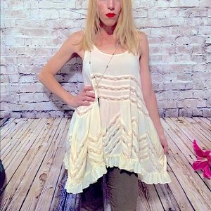 ‼️FREE PEOPLE VOILE & Lace Tunic Tank XS‼️